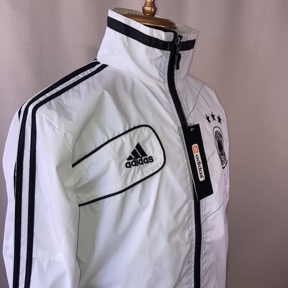 Germany Adidas Windbreaker Full Zipper Jacket Size M - Picture 5 of 9